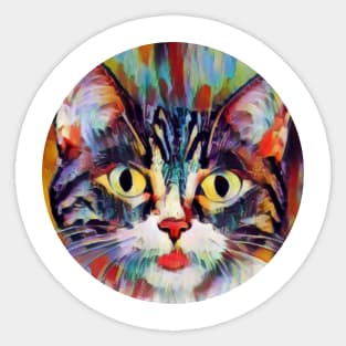 Family-Friendly floppy cat Sticker